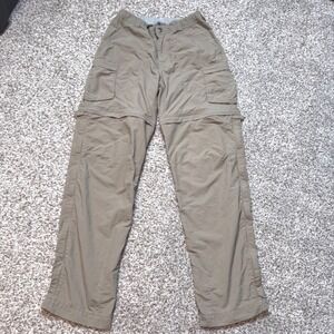 REI‎ Women's 6 Convertible Hiking Pants Khaki Outdoor Travel Zip Off Nylon
